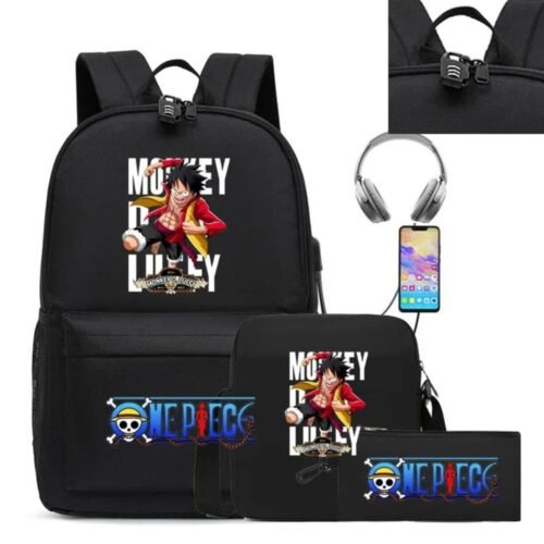 Sac à Dos One Piece Luffy 3 Pièces