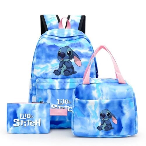 Sac à Dos Stitch 3 en 1 Scolaire Bleu