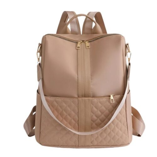 Sac à Dos Élégant Femme Sac à Main Beige