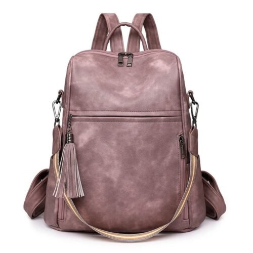 Sac à Dos Ergonomique Femme Élégant Rose Poudré