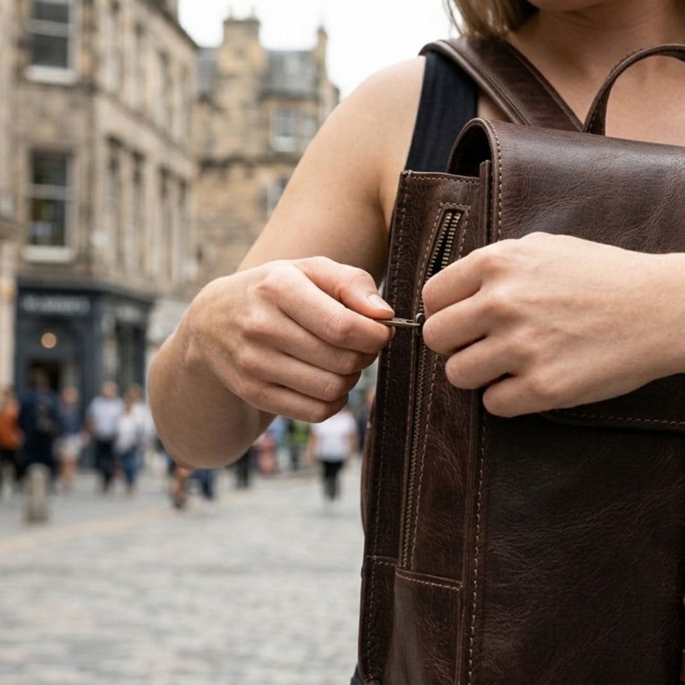 Sac à dos cuir femme ordinateur pour le travail : style professionnel garanti